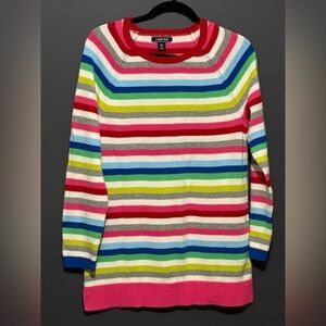 Lands' End Colorful Striped Kids Dress